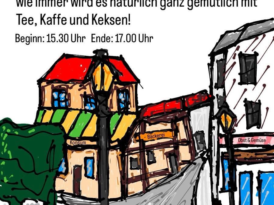 Erzählcafé Straßen, Plätze, Geschäfte im früheren Harzgerode