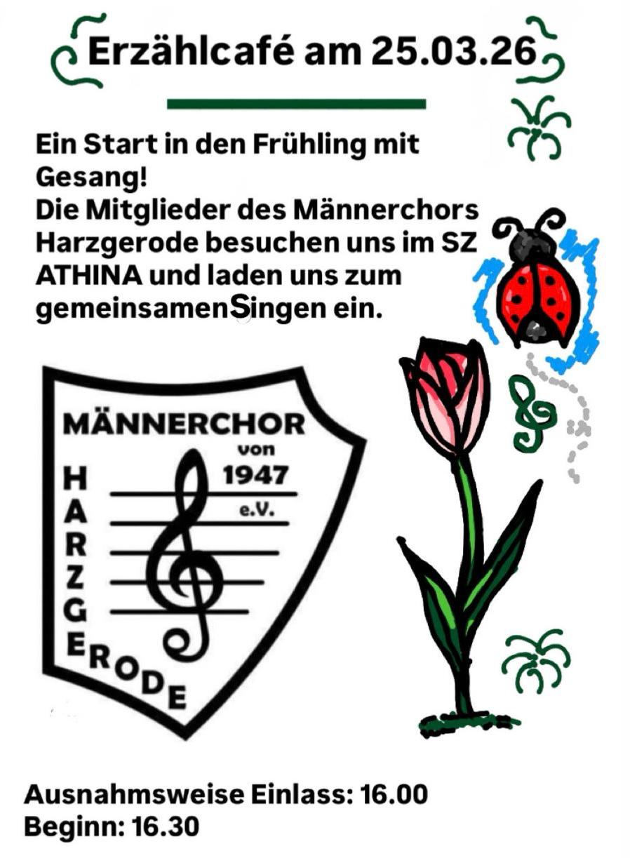 Der Männerchor zu Gast im Erzählcafé