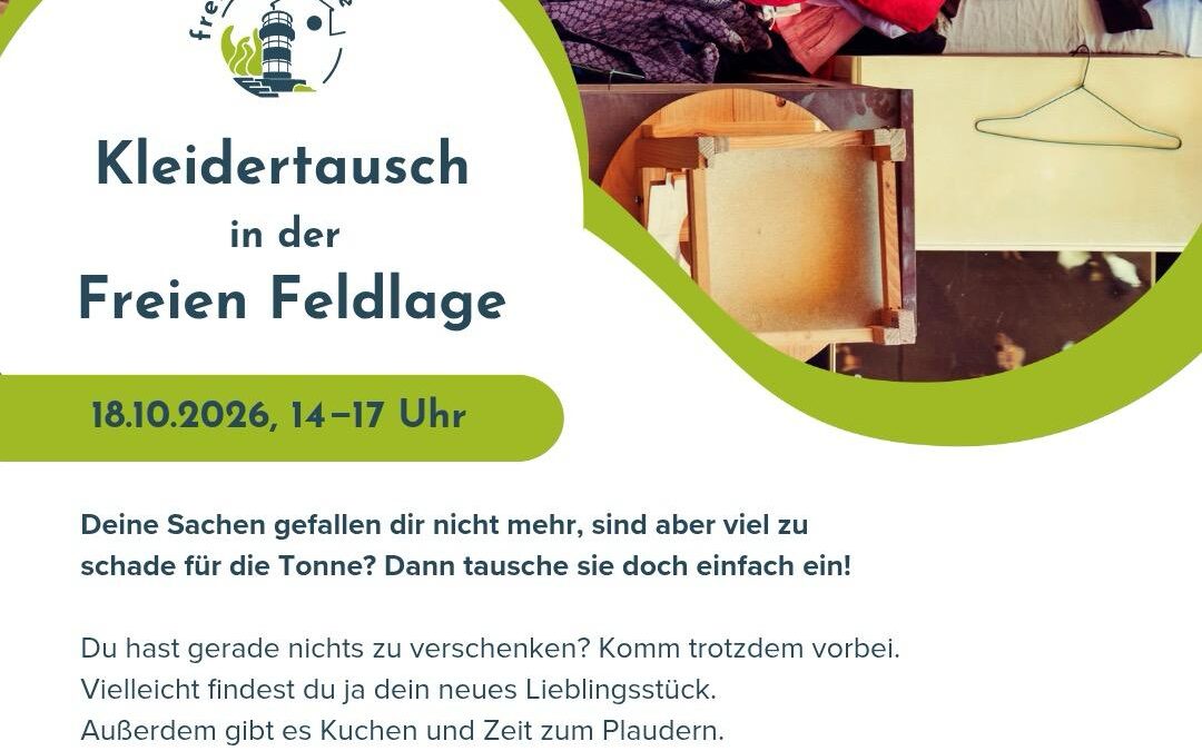 Kleidertausch am 18.10. in der Freien Feldlage